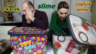 Kutudan Ne Çıkacak Slime Challenge Çöplük Slime Rukiye Çetinkaya