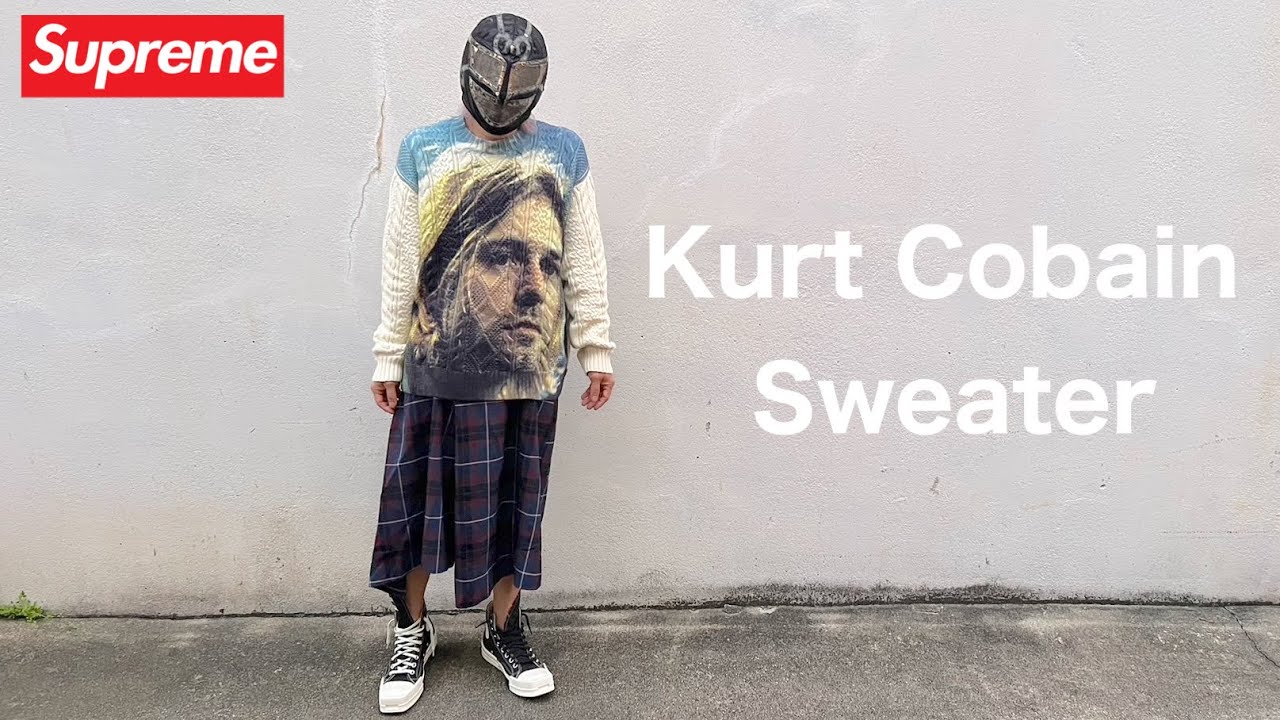 Supreme Week  SS   Kurt Cobain Sweater Off White   YouTube