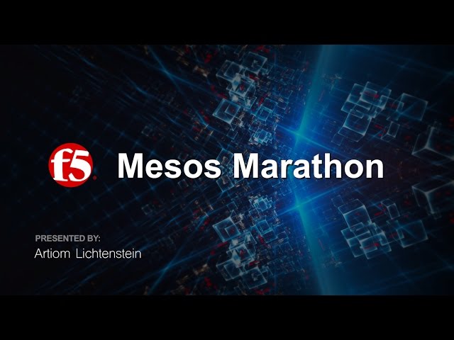 F5 Container Integration - Mesos Marathon /DEMO