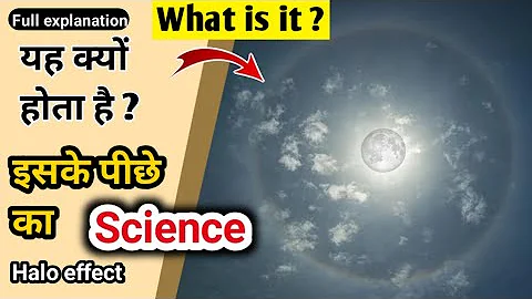 Full explanation of the Halo effect🔥|यह क्यों होता है |22⁰ degree Halo effect |moon ring|sun ring| - DayDayNews