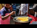 Hyderabad street food - street food - Bread Omelette recipe - Anda bread - Indian street food