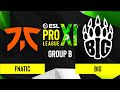 CS:GO - Fnatic vs. BIG [Mirage] Map 3 - ESL Pro League Season 11 - Group B