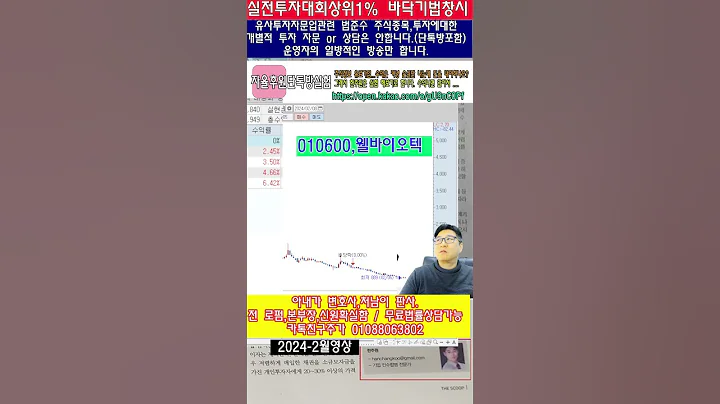 ☑️010600,웰바이오텍,주가분석전망,추천종목,