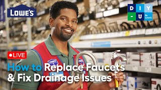 How to Replace Faucets and Fix Drainage Issues | DIYU by Lowe's