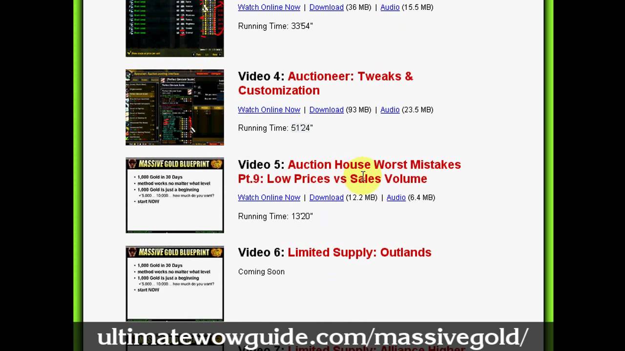 The Massive WoW Gold Blueprint Review