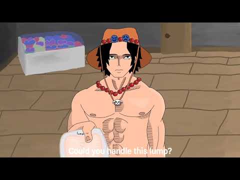 Joke about Ace "Ace is in the shop". One piece fun animation
