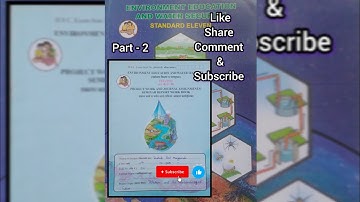 EVS project work & journal assignment for 11th & 12th HSC board all answers@rushalimangawade9470