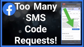 Facebook You Have Requested Too Many SMS Codes