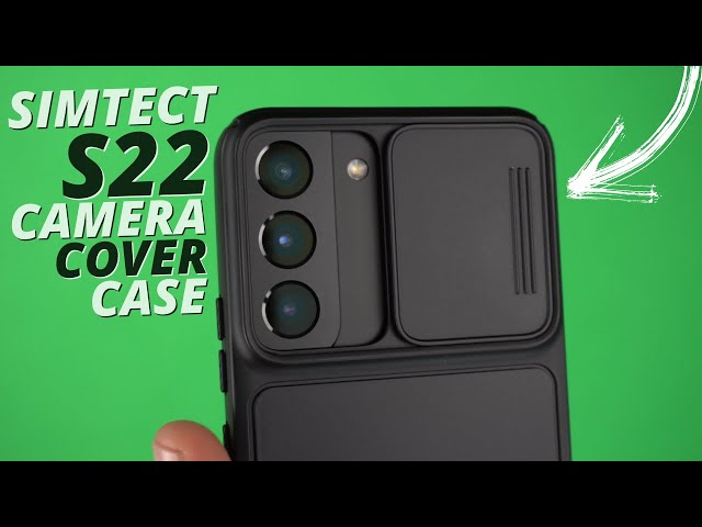 Simtect Samsung Galaxy S22 Ultra Case with Camera Cover Green