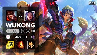 Wukong Top vs Irelia - KR Master Patch 11.14