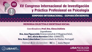 Simposio Internacional: Memoria colectiva e identidad Social