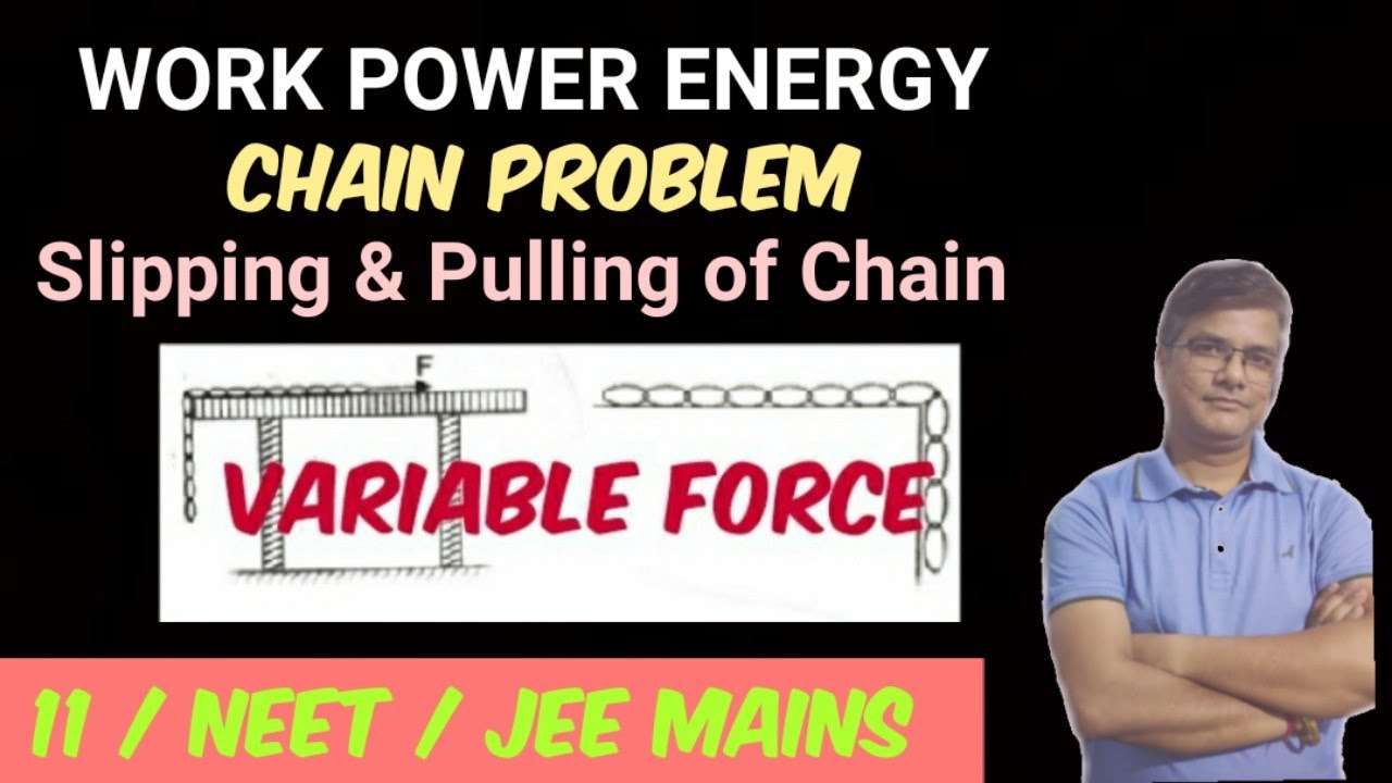 Chain Problem|| Slipping and Pulling of Chain|| Variable Force|| Work Power Energy|| 11/NEET/JEE