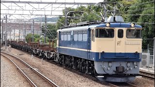 JR東日本　EF65 1104 レール輸送 工臨　武蔵野線 府中本町駅