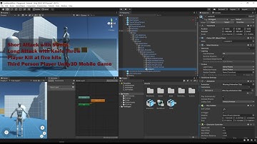Attack enemy with knife throw and Sword | Unity3d Game development
