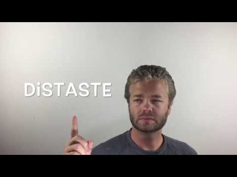 What Does Distaste Mean In Science