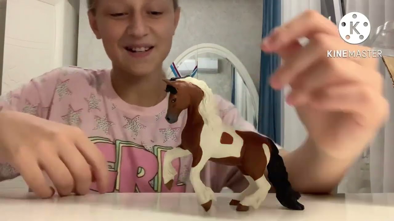 Распаковка жеребца породы Ирландский Коб от Papo и реакция моих лошадей на нового коня 🙃❣️