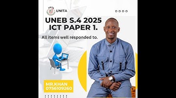 UNEB UCE ICT 2025 PAPER 1 DRAFT RESPONSES