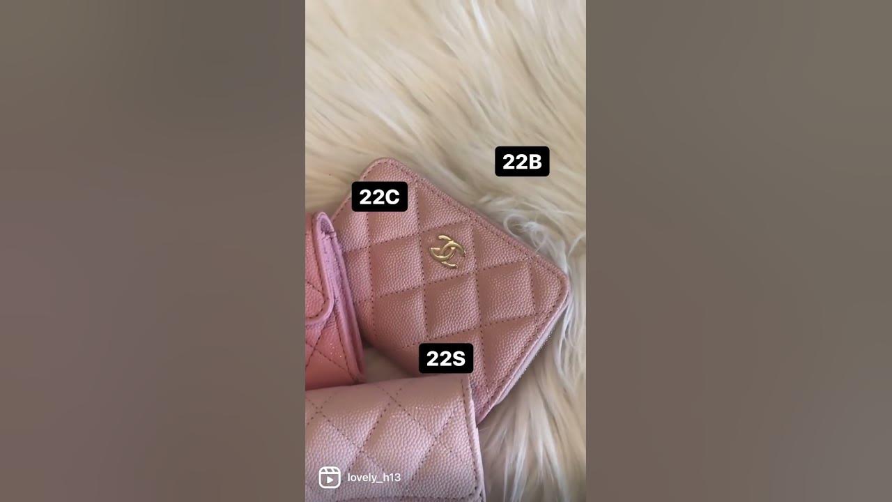 Chanel Classic Small Double Flap 22C Pink Quilted Caviar with light hardware