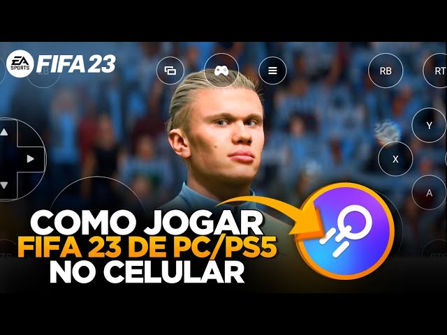 Como jogar FIFA 23 no CELULAR - Gameplay Chikii 