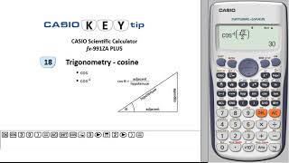 Casio Fx-991Za Plus Trigonometry - Cosine