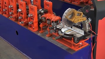 LM Steel Square Pipe Making Machine ; Metal Window Frame Roll Forming Machinery