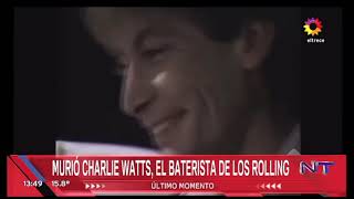 Murio Charlie Watts de los Rolling Stones