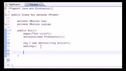 Java Programming Tutorial 60 JButton