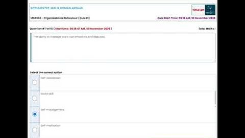 MGT502 - Organizational Behaviour (Quiz.01) 💯 Percent Correct Paid Whatsapp 03426692724