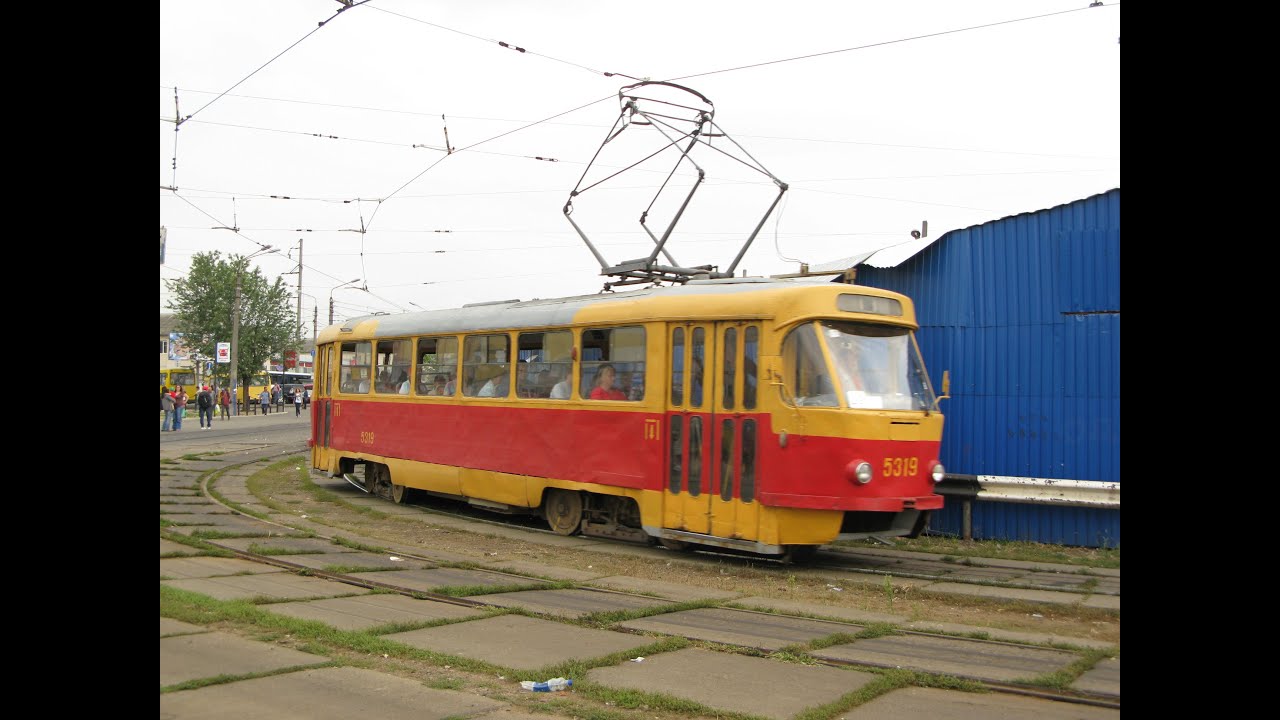 Київ. Поїздка в трамваї Tatra T3 борт 5319. 19.08.2011