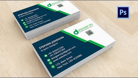 Professional Business Card Design in Photoshop cs6 I Free Template