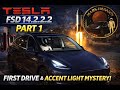 Tesla FSD 14.2.2.2 Part 1 | First Drive, Accent Light Mystery & Real Uber Pickup