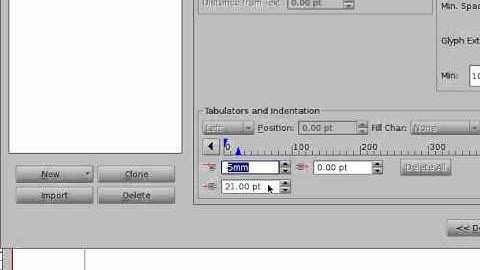 scribus: create a style for lists