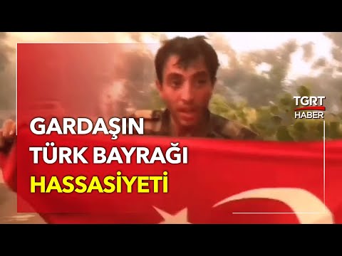 Azerbaycanlı İtfaiye Eri Yangında Canı Pahasına Şanlı Bayrağı Kurtardı!