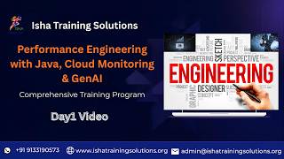 Performance Engineering Day1 On 4th Feb 2026.Pls contact or WhatsApp us on +91-9133190573 to enroll.