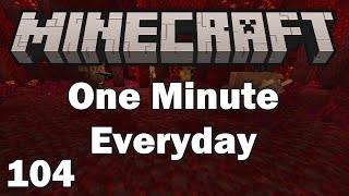 Playing Minecraft for 1 Minute Everyday - Day 104