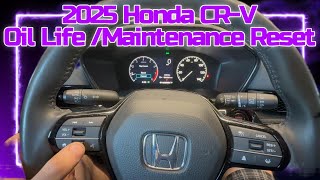 Famous 2025 Honda CR V Oil Life Maintenance Reset Wealth