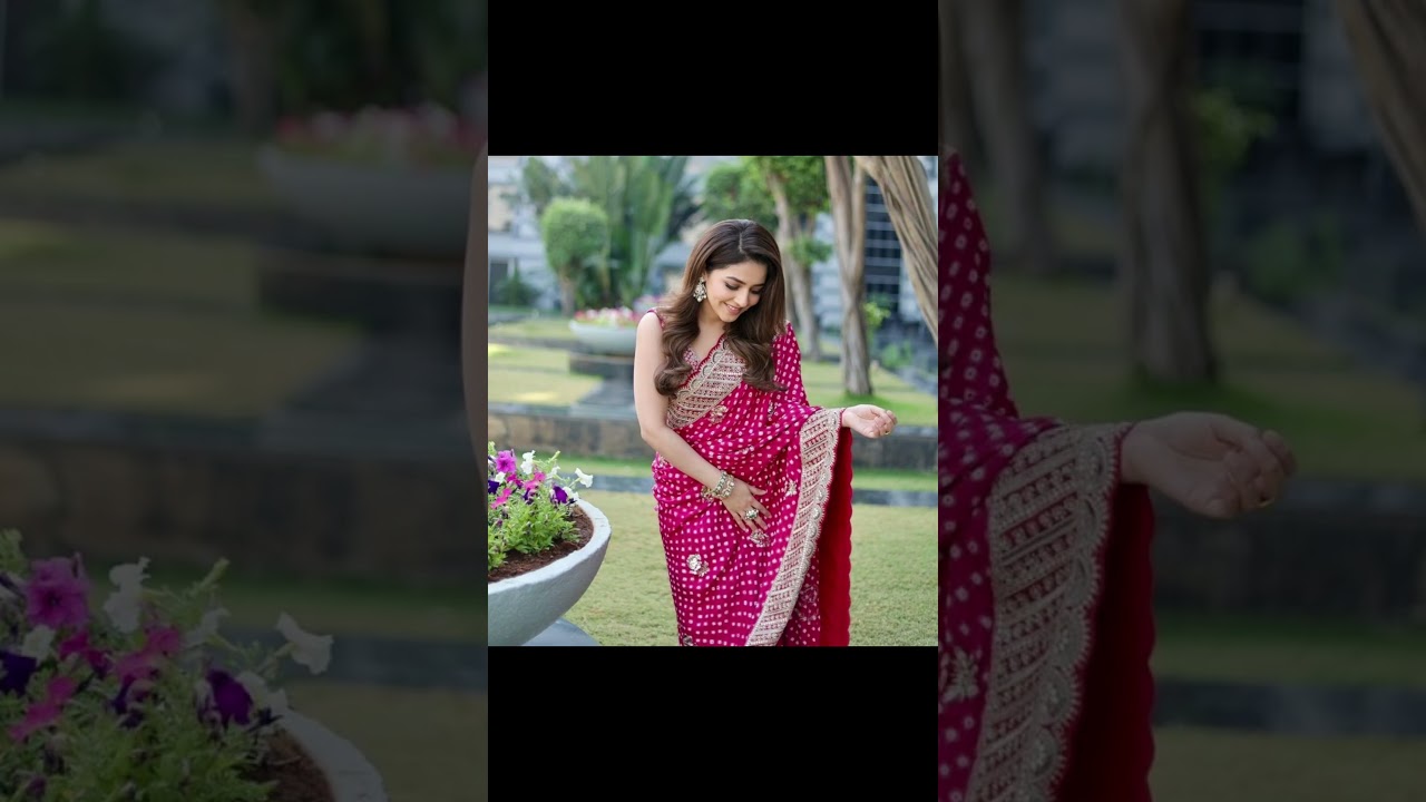 Royal Bandhani Silk Saree Look | Traditional Wedding & Festive Outfit Inspiration 