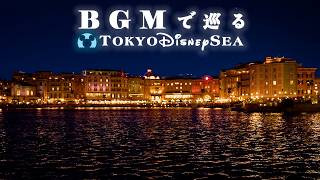 BGMで巡る東京ディズニーシー: 夜ver (時計回り)《全編4K》
