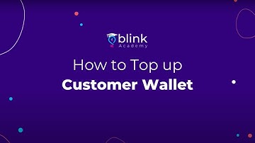 Blink Merchant Portal: How to Top Up a Customer