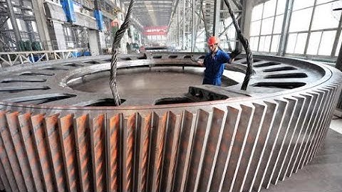 Big Gear & Shaft Manufacturing process: Ring Rolling Forging, CNC Machine In Working