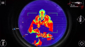 Modern Combat 5 : Thermal Sight Test on Sniper