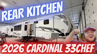 BIG WINDOWS + Rear Kitchen | 2026 Cardinal 33CHEF