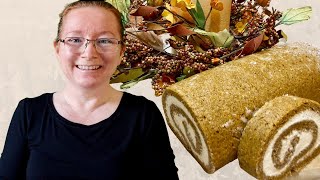 Pumpkin Roll | How To Make A Pumpkin Roll | Fall Dessert | Cream Cheese Filling