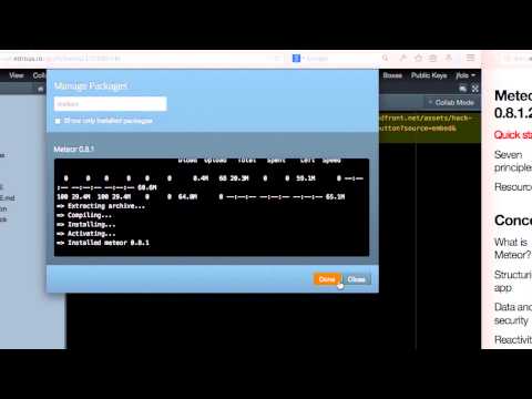 Get started with Meteor in under 2 minutes