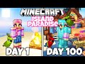 100 Days on a Tropical Island! | Minecraft