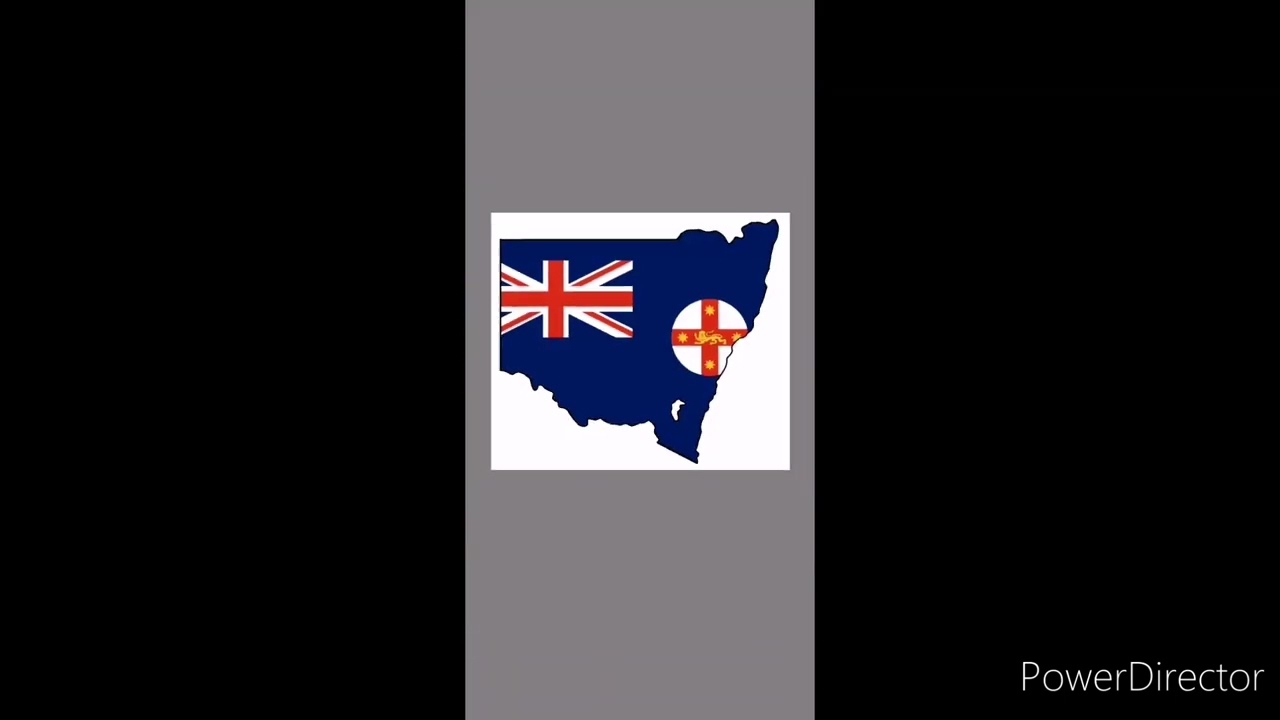 New South Wales - Flag Map Speed Art