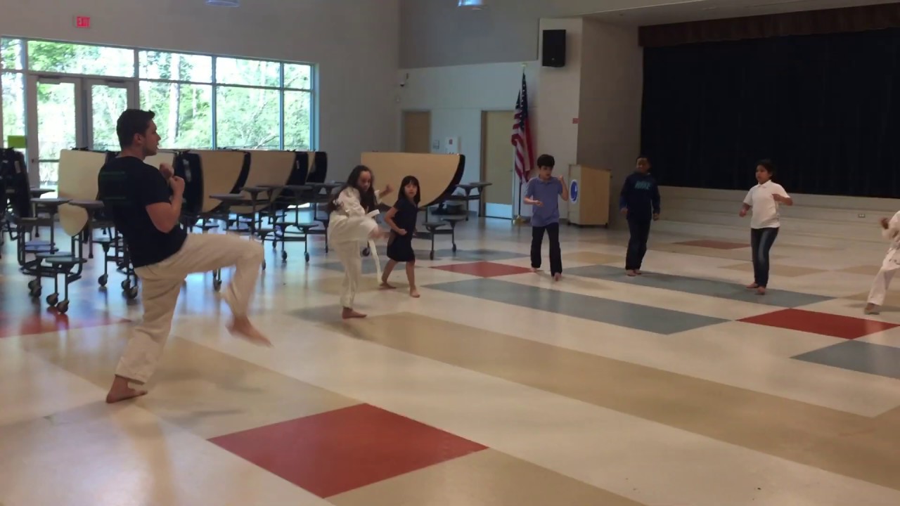 MARTIAL ARTS Group Front Kick Drill YouTube