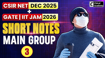 Short Tricks of Main Group 3 | CSIR NET DEC 2025, GATE & IIT JAM 2026 | Chiral Academy