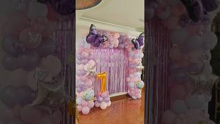 Butterfly theme birthday party decoration  7th birthday party decoration ideas #butterfly #balloon