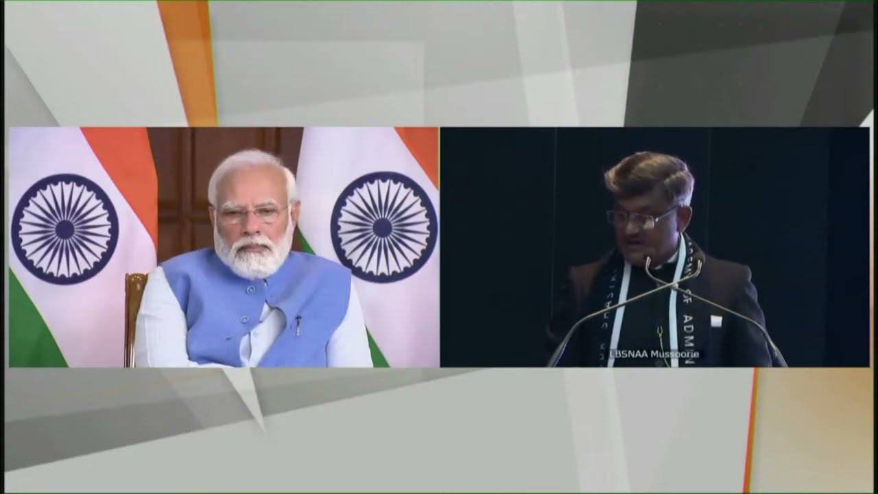 PM Shri Narendra Modi addresses valedictory function of 2021 batch of officers trainee at LBSNAA